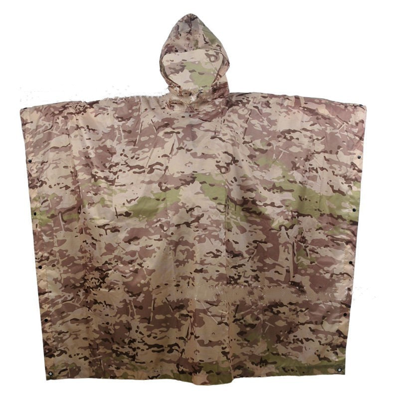 Multifunctional Portable Camouflage Raincoat