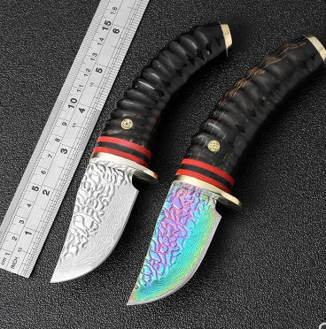 Forged Damascus Hunting Knife