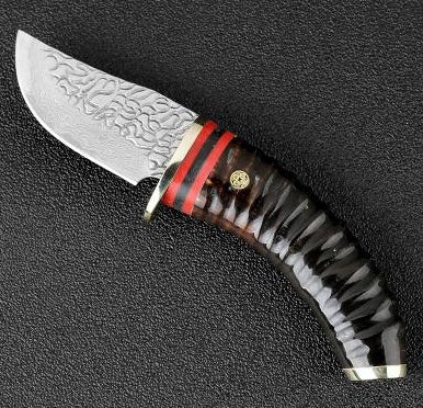 Forged Damascus Hunting Knife