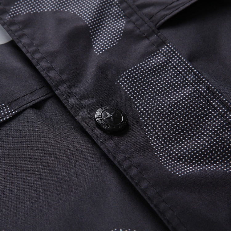 Split Camouflage Raincoat