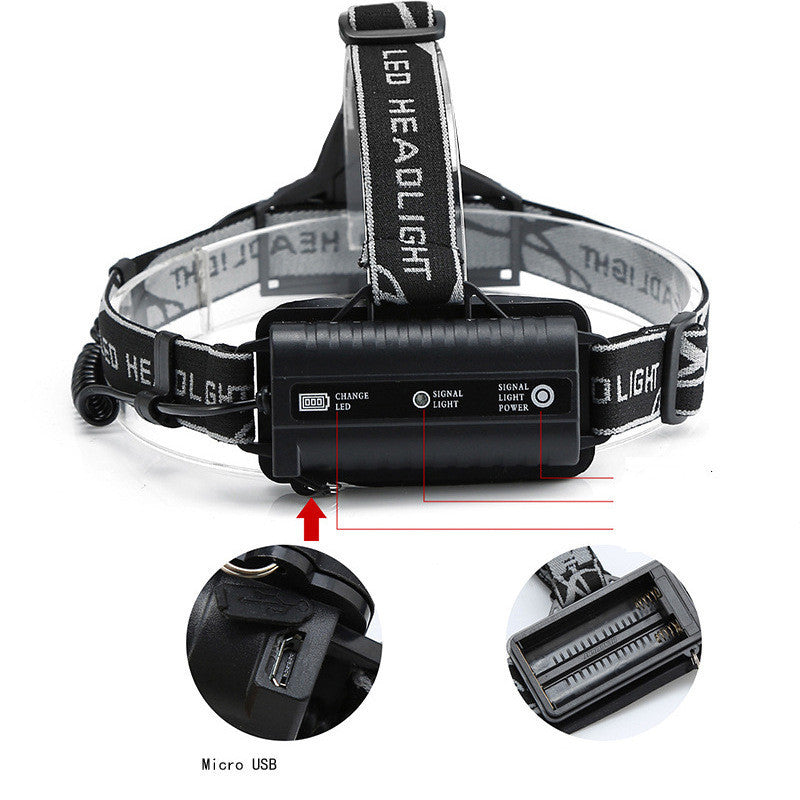 Head-mounted USB Charging Headlamp