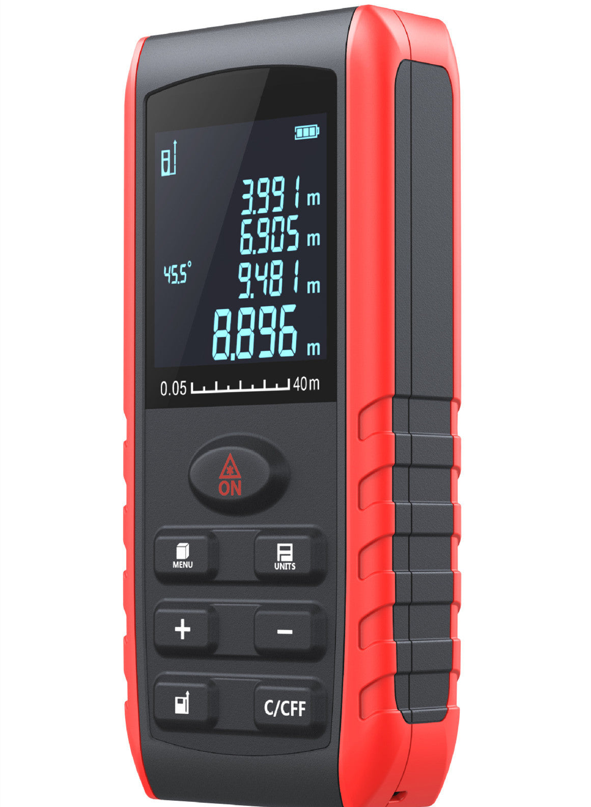 Laser rangefinder with electronic horizontal display
