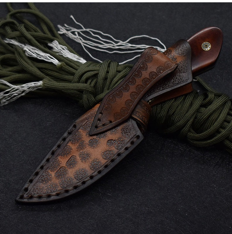 Small Straight Hunting Pocket Knife