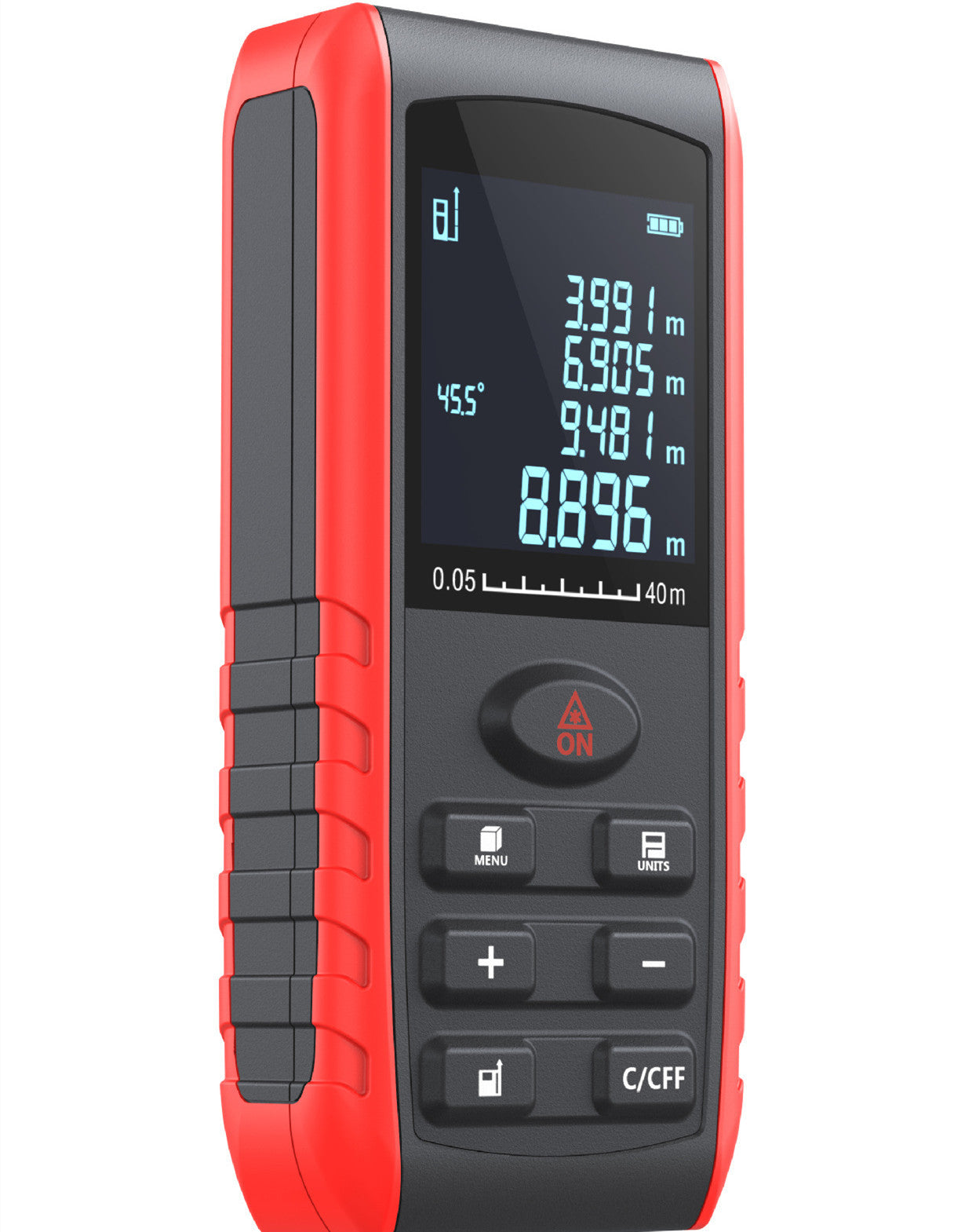 Laser rangefinder with electronic horizontal display