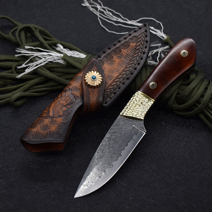 Small Straight Hunting Pocket Knife