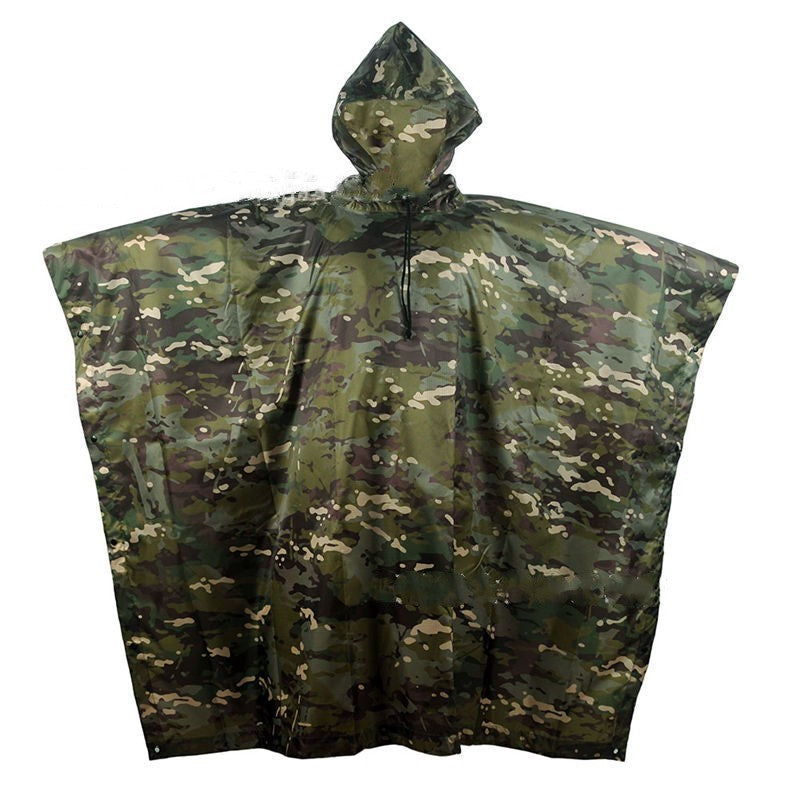 Multifunctional Portable Camouflage Raincoat