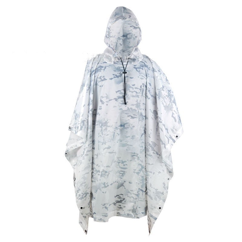Multifunctional Portable Camouflage Raincoat