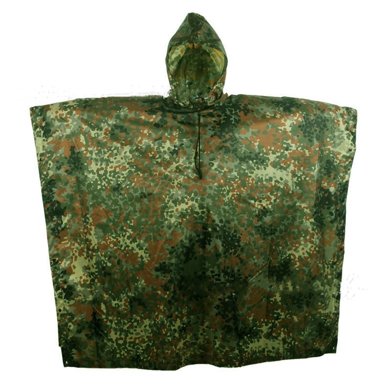 Multifunctional Portable Camouflage Raincoat