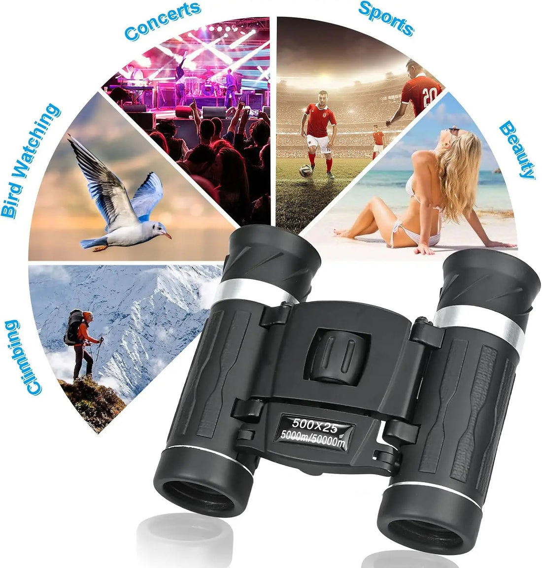 500-25 Portable Hd Zoom Hunting Binocular