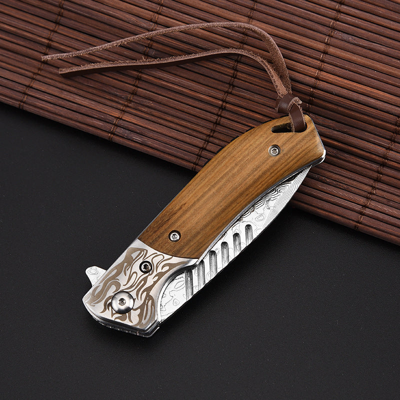 Damascus Steel Pocket Knife