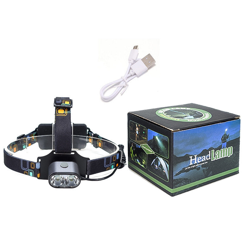 Head-mounted USB Charging Headlamp