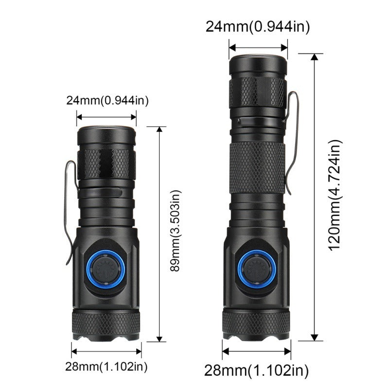 Simple Rechargeable Powerful Tactical Flashlight