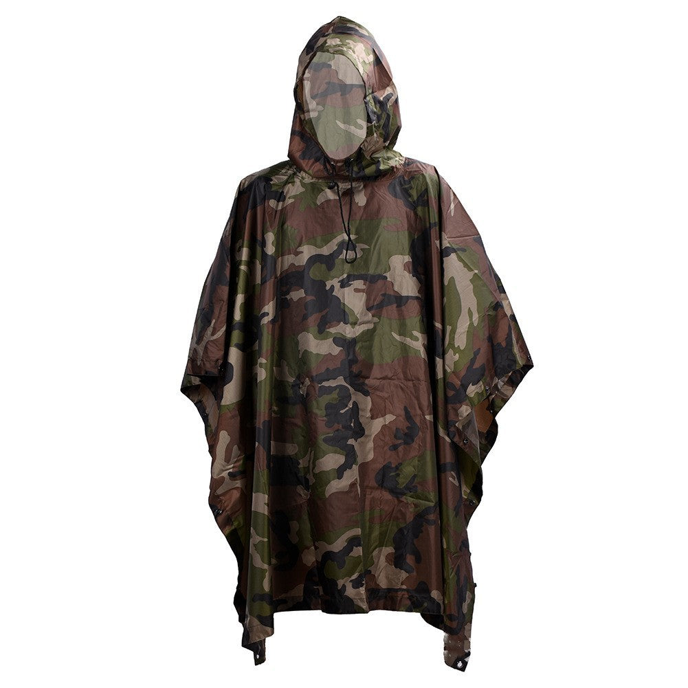Multifunctional Portable Camouflage Raincoat