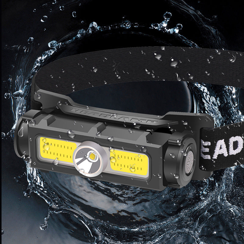 Flood Light Hunting Head Lamp Built-in Battery
