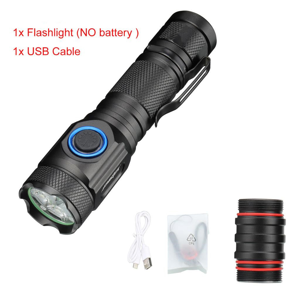 Simple Rechargeable Powerful Tactical Flashlight