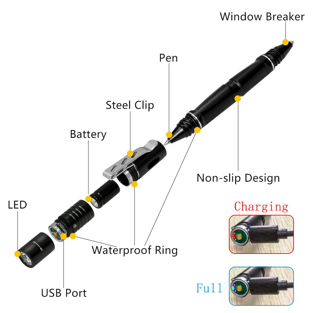 3 In 1 Multifunctional Tactical Flashlight