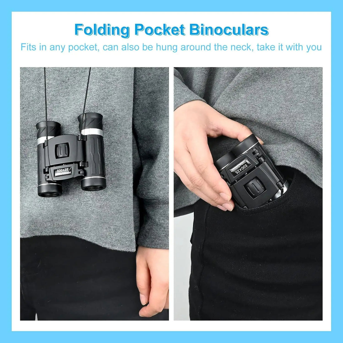 500-25 Portable Hd Zoom Hunting Binocular