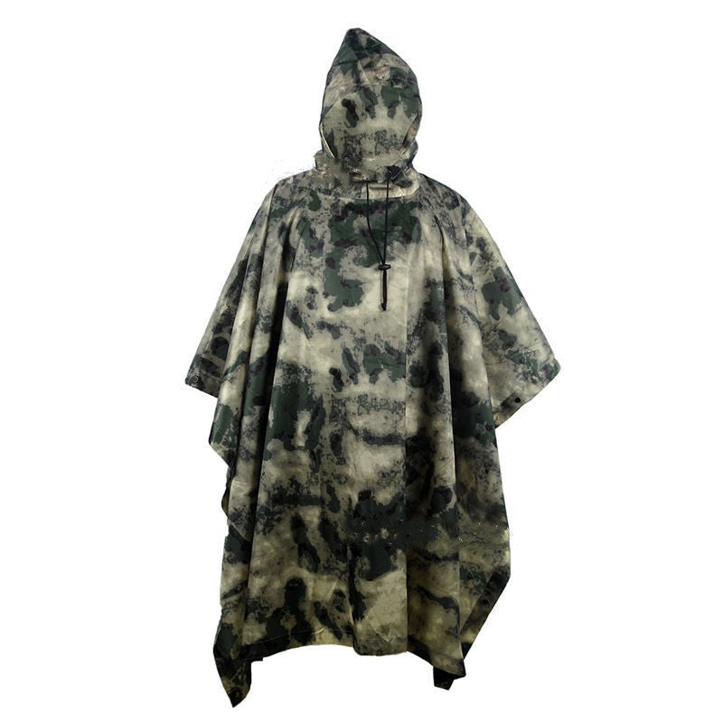 Multifunctional Portable Camouflage Raincoat